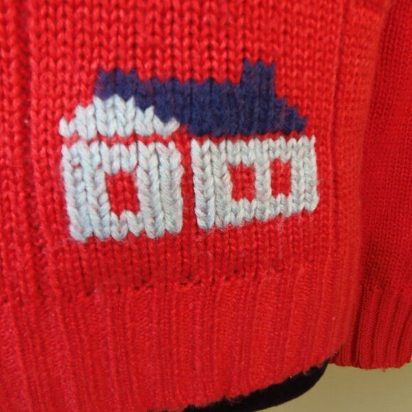 Vintage Lime Light Character Teacher Chunky Sweater Women's SZ SM Made in Korea - Picture 4 of 7